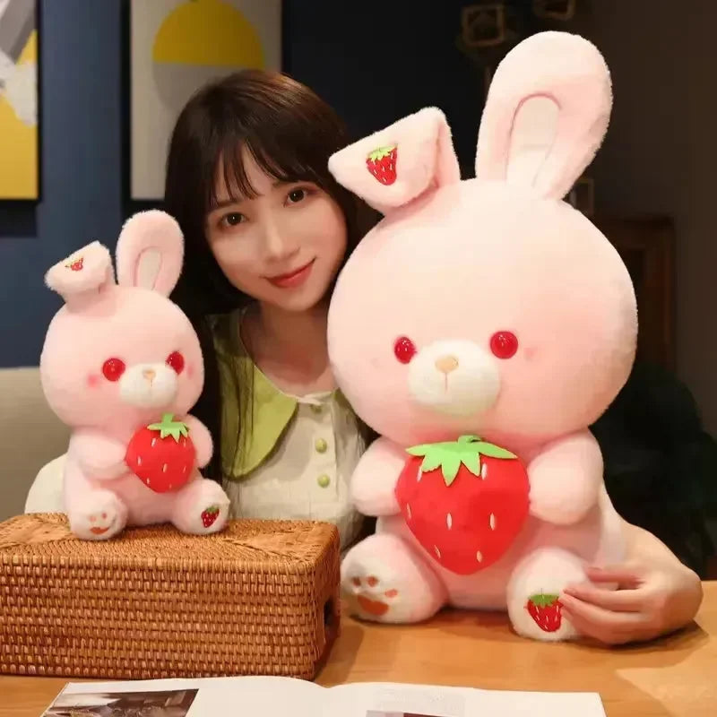 Strawberry Snuggles Rabbit Plush Toy (60 cm) - Bear Hugs