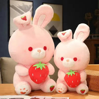 Strawberry Snuggles Rabbit Plush Toy (60 cm) - Bear Hugs
