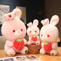 Strawberry Snuggles Rabbit Plush Toy (60 cm) - Bear Hugs
