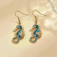 Stunning Seahorse Dangle Earrings - Bear Hugs