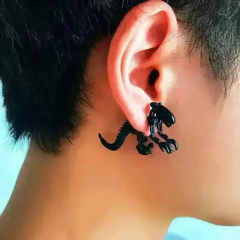 Stylish Alien Shaped Stud Earrings - Bear Hugs