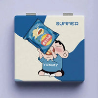 Stylish & Portable Shinchan Compact Mirror - Bear Hugs