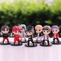 Stylish BTS 3D Figurine Keychains - Bear Hugs