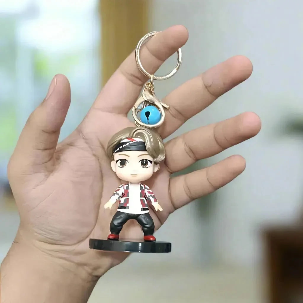 Stylish BTS 3D Figurine Keychains - Bear Hugs