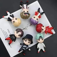 Stylish BTS 3D Figurine Keychains - Bear Hugs
