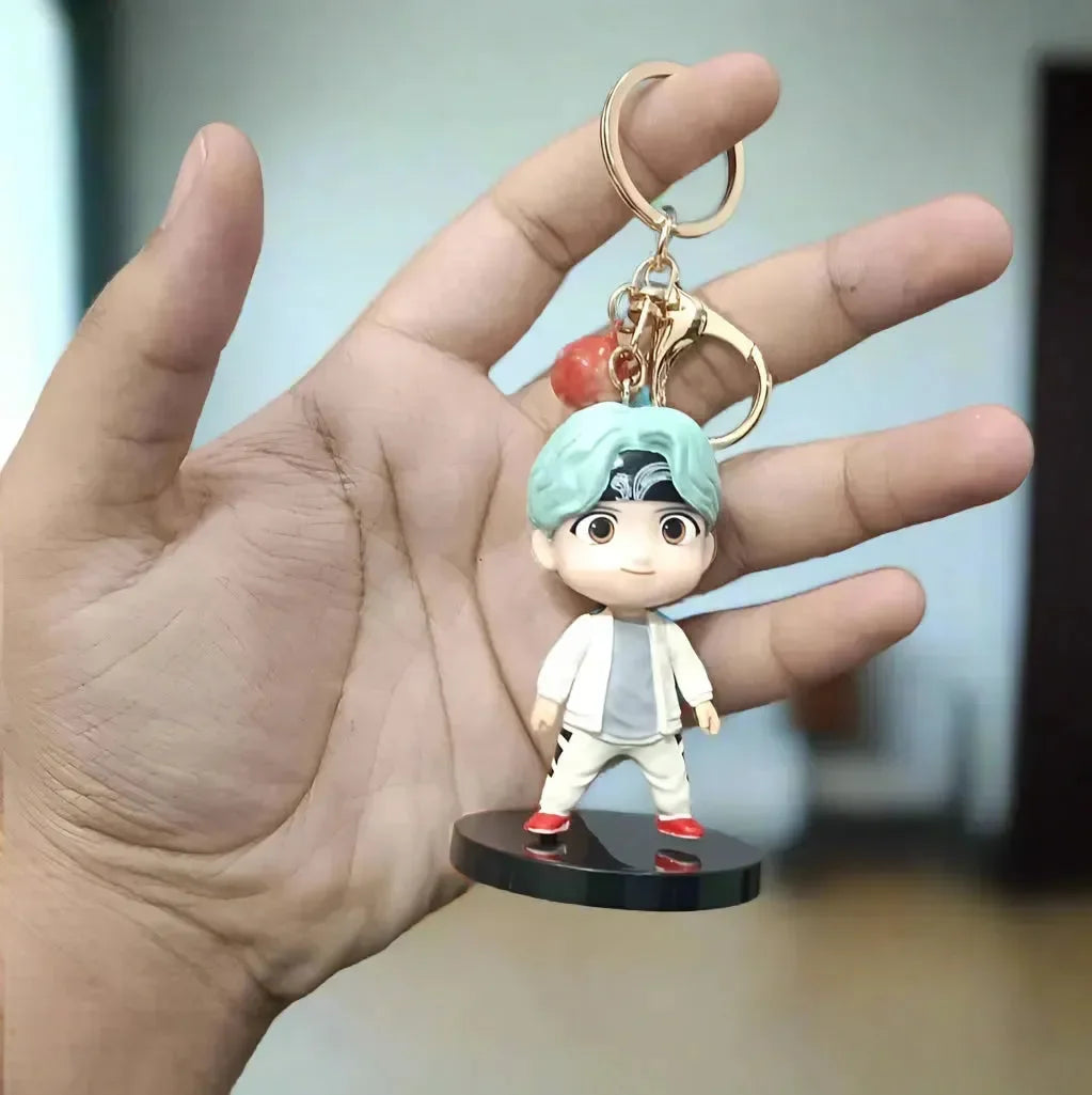 Stylish BTS 3D Figurine Keychains - Bear Hugs