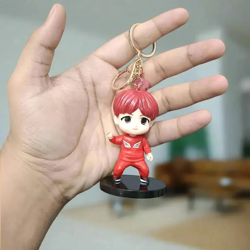 Stylish BTS 3D Figurine Keychains - Bear Hugs