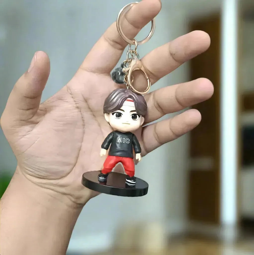 Stylish BTS 3D Figurine Keychains - Bear Hugs