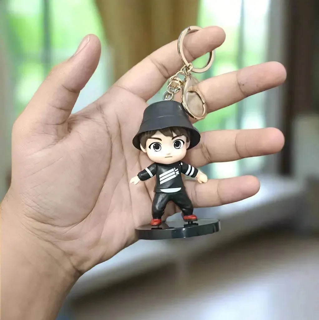Stylish BTS 3D Figurine Keychains - Bear Hugs