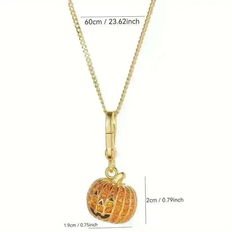 Stylish Halloween Pumpkin Pendant - Bear Hugs