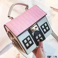 Stylish House Shaped Handbag - Bear Hugs