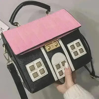 Stylish House Shaped Handbag - Bear Hugs