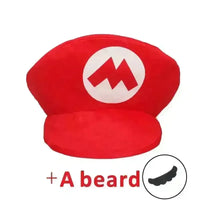 Super Mario Bros Cosplay Cap & Moustache - Bear Hugs