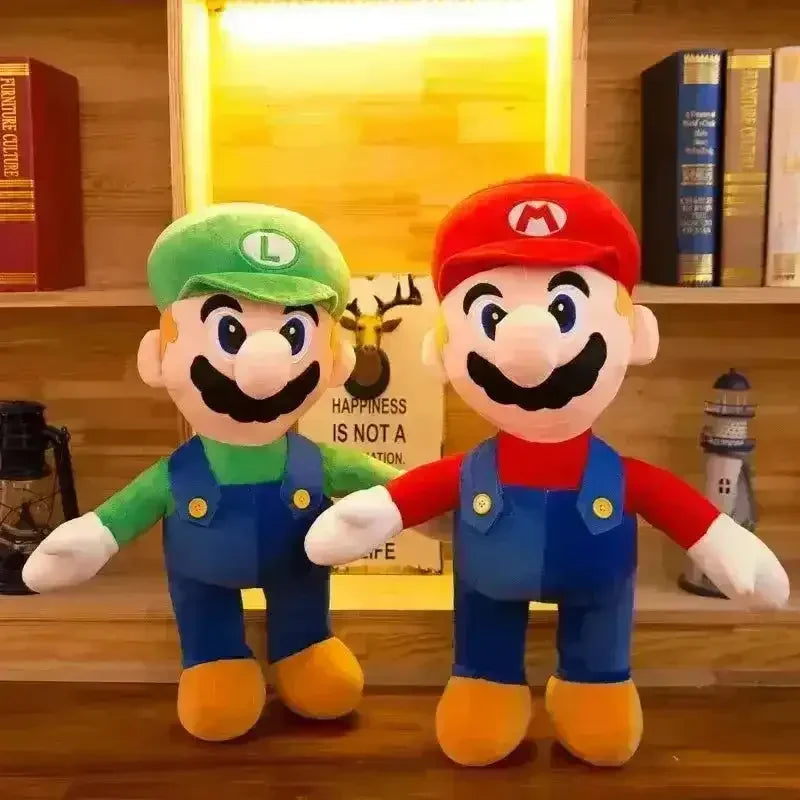 Super Mario Bros Mario and Luigi Stuffed Toy - Bear Hugs