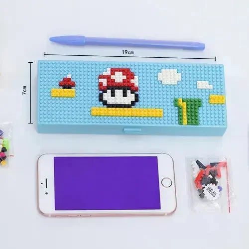 Super Mario Building Blocks Pencil Box - Bear Hugs