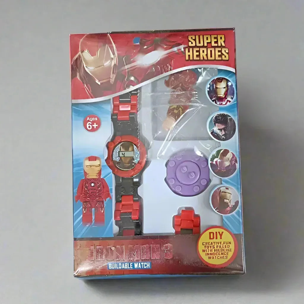 Superhero Time Building Block Watch - Bear Hugs