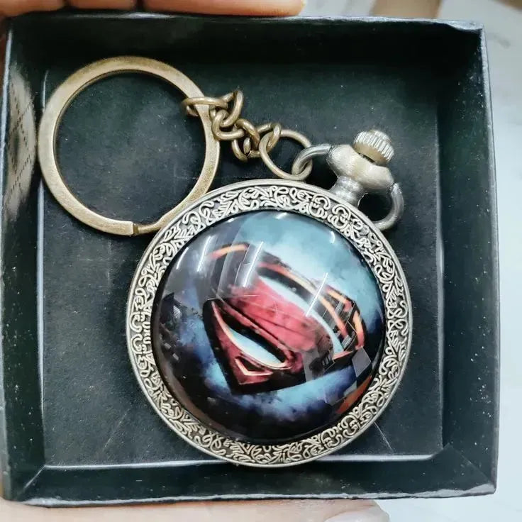 Superman Pocket Watch Keychain - Bear Hugs