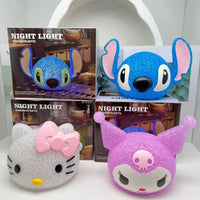 Sweet Dreams Glitter Night Light - Bear Hugs