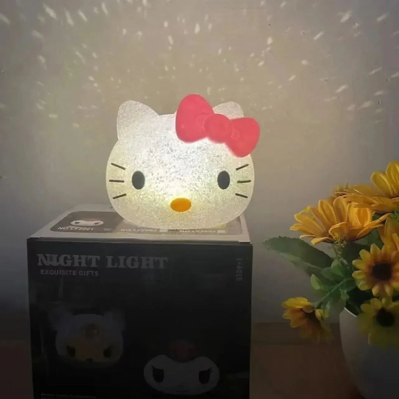 Sweet Dreams Glitter Night Light - Bear Hugs