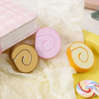 Sweet Swirl Swiss Roll Eraser (Set of 3) - Bear Hugs