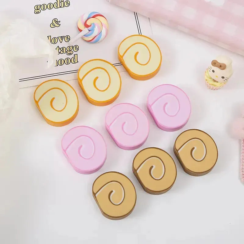 Sweet Swirl Swiss Roll Eraser (Set of 3) - Bear Hugs