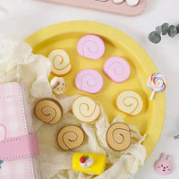 Sweet Swirl Swiss Roll Eraser (Set of 3) - Bear Hugs