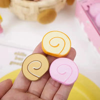 Sweet Swirl Swiss Roll Eraser (Set of 3) - Bear Hugs