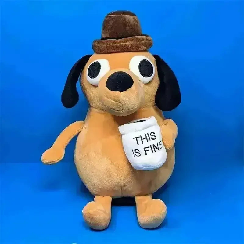 This is Fine Meme Dog Plushie (25 cm) - Bear Hugs