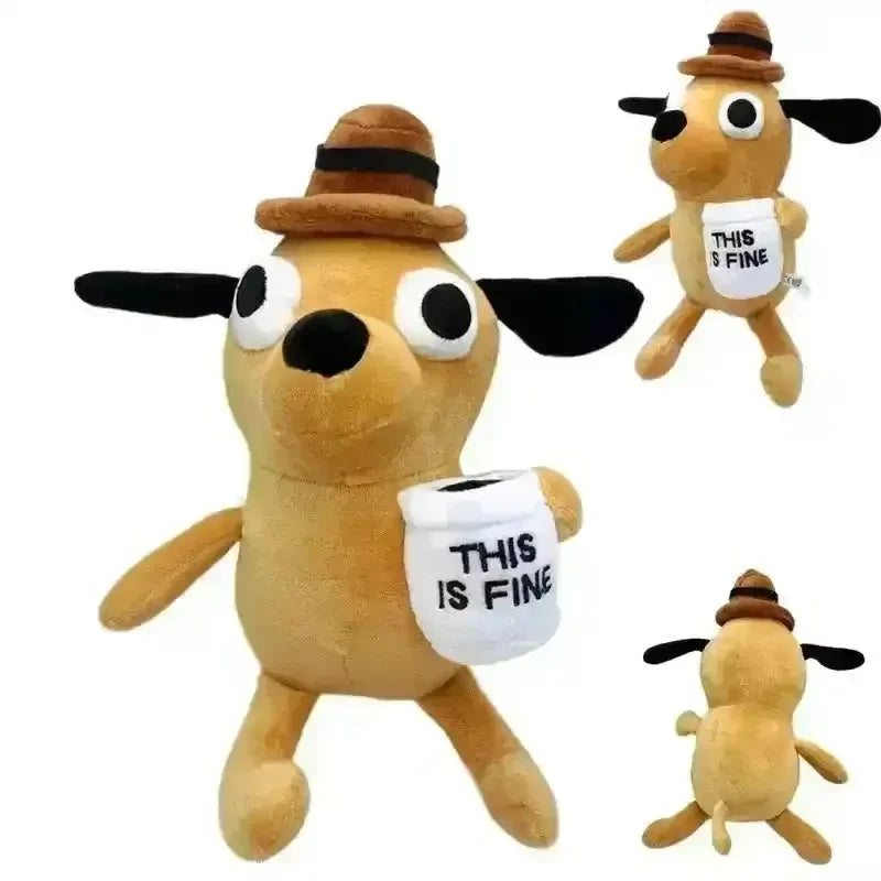 This is Fine Meme Dog Plushie (25 cm) - Bear Hugs