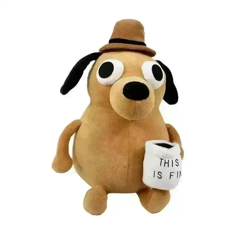 This is Fine Meme Dog Plushie (25 cm) - Bear Hugs