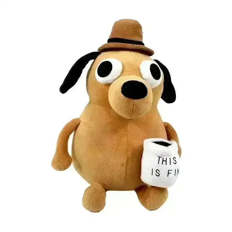 This is Fine Meme Dog Plushie (25 cm) - Bear Hugs