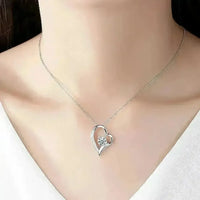 Timeless Rose Gift Box with Adorable Heart Pendant Necklace - Bear Hugs