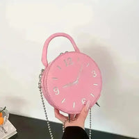 Timeless Round Clock Handbag - Bear Hugs