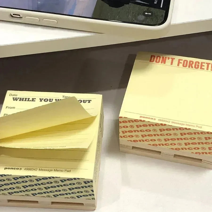 Tiny Wooden Crate Sticky Notes - Bear Hugs