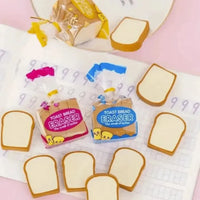Toast Time Pencil Eraser (Set of 4) - Bear Hugs