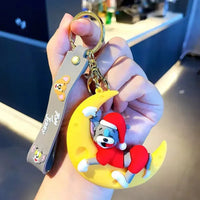 Tom & Jerry Moonlight Mischief Keychain - Bear Hugs