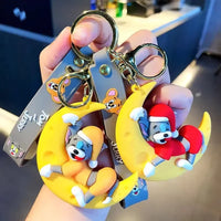 Tom & Jerry Moonlight Mischief Keychain - Bear Hugs