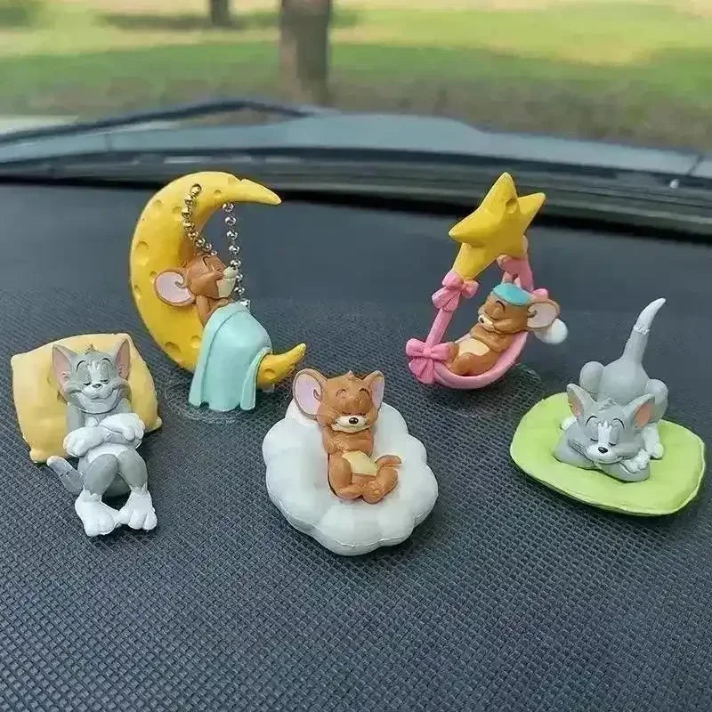 Tom Cat and Jerry Mouse Mini Car Ornament - Bear Hugs