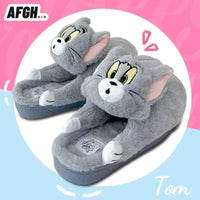 Tom Cat Burglar Plush Slippers - Bear Hugs