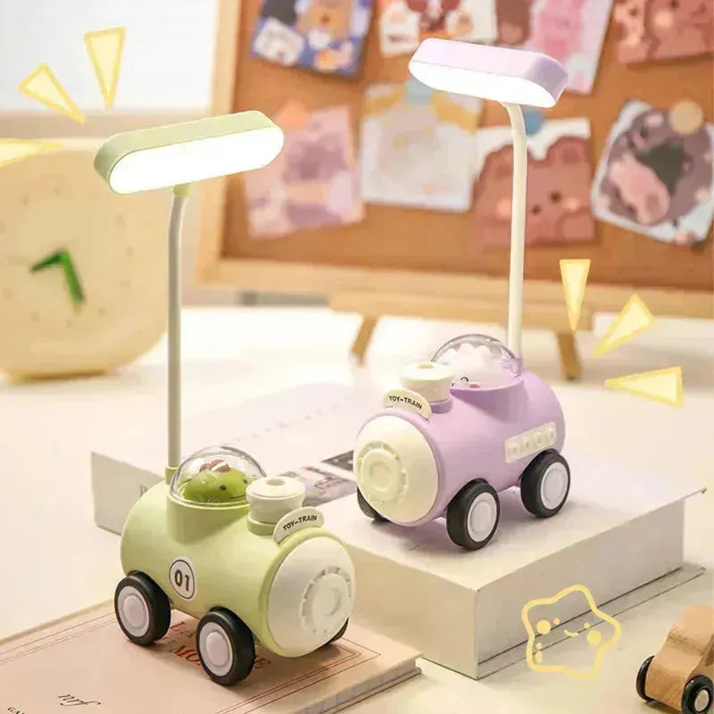 Train LED Table Lamp with Pencil Sharpener - Bear Hugs