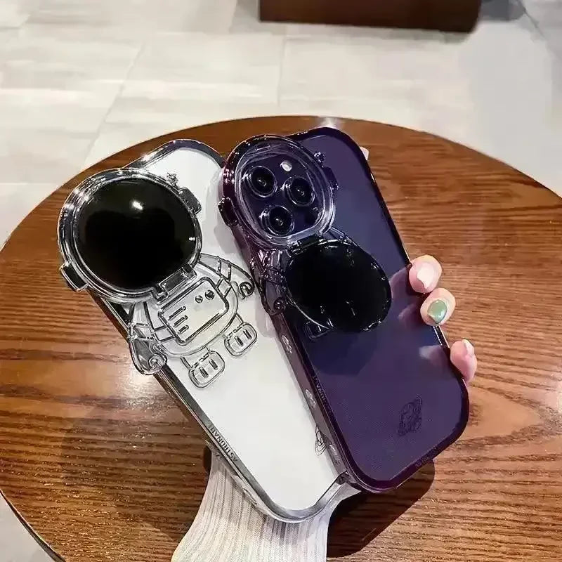Transparent Astronaut Fashion Case (For iPhone) - Bear Hugs