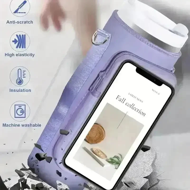 Transparent Pocket Neoprene Bag (For Stanley 40 oz) - Bear Hugs