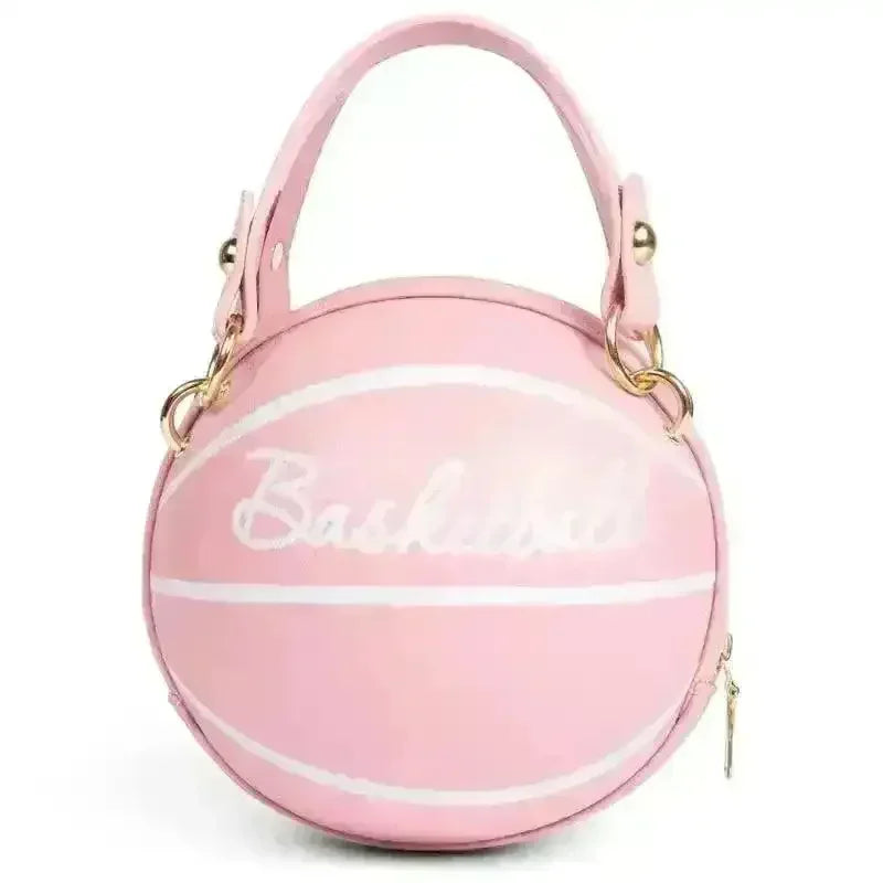 Crossbody Purses Basketball Bag Purse Pink Trendy Basketball