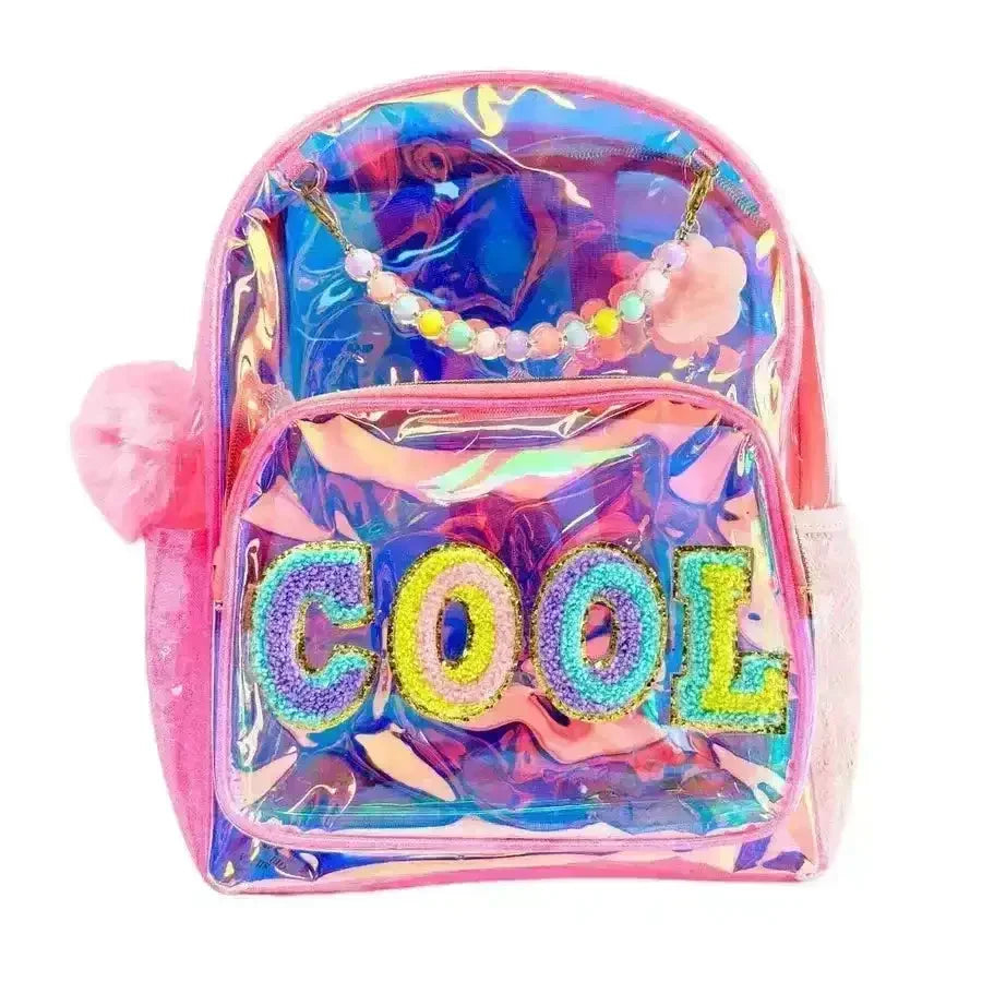 Trendy Holographic Backpack - Bear Hugs