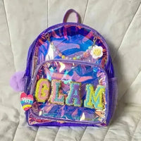 Trendy Holographic Backpack - Bear Hugs