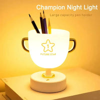 Trophy Triumph Night Light & Pen Holder - Bear Hugs