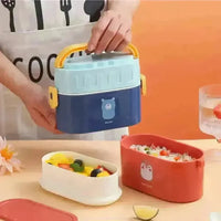 Two Tier Air Tight Lunch Box - Bear Hugs
