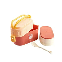 Two Tier Air Tight Lunch Box - Bear Hugs