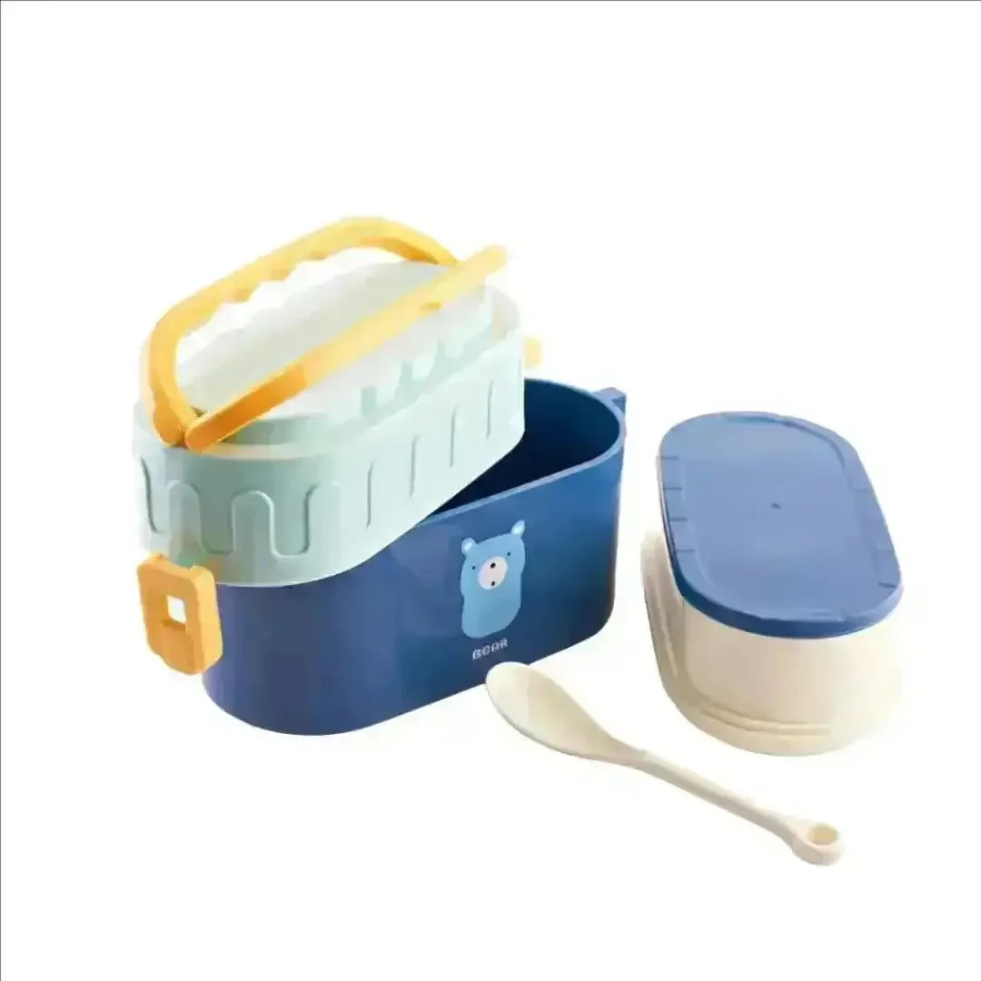 Two Tier Air Tight Lunch Box - Bear Hugs