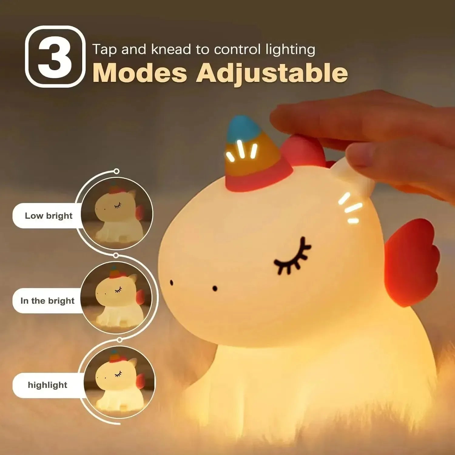 Uni Glow Unicorn Night Lamp - Bear Hugs
